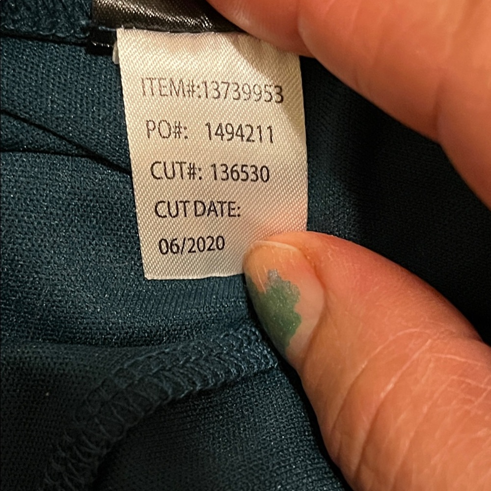 TORRID Teal Patterned Long Sleeve Dress - Picture 12 of 12